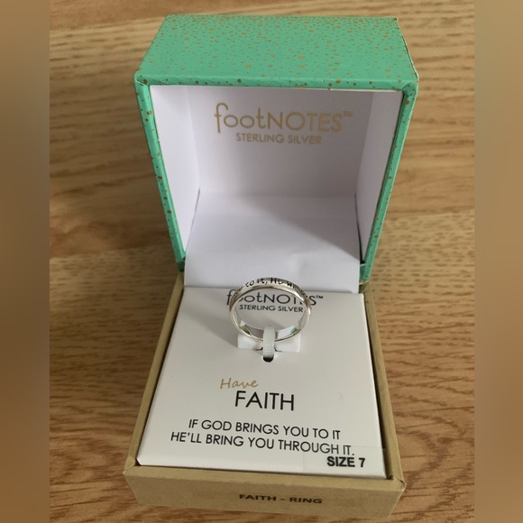 Jewelry Footnotes Ring Size 7 If God Brings You To It He Will Bring